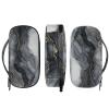 ASQVTIFE Gray Marble01 Insulin Cooler Travel Case Insulin Container Diabetic Insulin Cooler Insulated Cooling Bag Insulated Bags for Travel Insulated Zipper Pouch Cold Containers for Medicine view 3