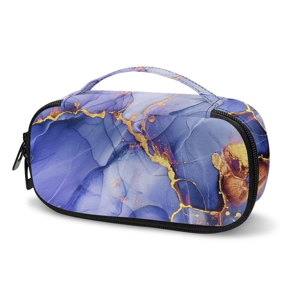 ASQVTIFE Dark Blue Marble01 Insulin Pen Cooler Insulin Pen Travel Case Insulin Cooler Travel Case Diabetic Cooler Travel Case Blood Glucose Monitor Case Insulin Container Diabetic Carrier Bag