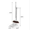 Broom and Dustpan Set for Home/Dustpan and Broom Combo Set,Standing Dustpan Dust Pan with Long Handle for Home Kitchen,Blue(White) view 2