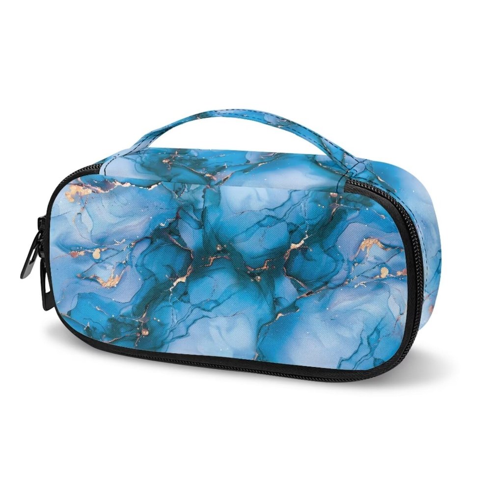 ASQVTIFE Sky Blue Marble01 Insulin Pen Cooler Insulin Travel Case Travel Medicine Cooler Bag Diabetic Insulated Organizer Portable Cooling Bag for Insulin Pen and Medication Diabetic Supplies