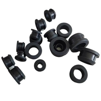 Cosyhat XLJP 10Pcs Black Rubber Silicone Grommets Snap On Through Hole Inserts Plug Wire Protector Ring Seal Rings 4.5mm-50.6mm(A-30mm(E 25))