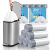 KSSKSS 2.6 Gallon Mini Drawstring Trash Bags, Small Garbage Bags by KSSKSS, Code a fit 10-15 Liter, 2.6-4 Gal, White Trash Bin Liners for Home Office Kitchen Bathroom Bedroom, 120 Counts view 1