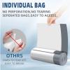 KSSKSS 2.6 Gallon Mini Drawstring Trash Bags, Small Garbage Bags by KSSKSS, Code a fit 10-15 Liter, 2.6-4 Gal, White Trash Bin Liners for Home Office Kitchen Bathroom Bedroom, 120 Counts view 3