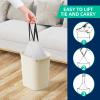KSSKSS 2.6 Gallon Mini Drawstring Trash Bags, Small Garbage Bags by KSSKSS, Code a fit 10-15 Liter, 2.6-4 Gal, White Trash Bin Liners for Home Office Kitchen Bathroom Bedroom, 120 Counts view 4