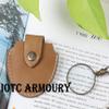 10X Magnifier Antique Brass Chain Pendant with 40mm Glass Lens, Wearable Monocle for Eye, Magnifying Reading, Necklace for Women/Men view 4