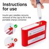 1 Pack Portable Sharps Container for Travel and Home Use,Pocket Travel Sharps Disposal Container, Designed for Diabetic Needles and Test Strips Compact Size for Traveling and Daily Personal Use view 2