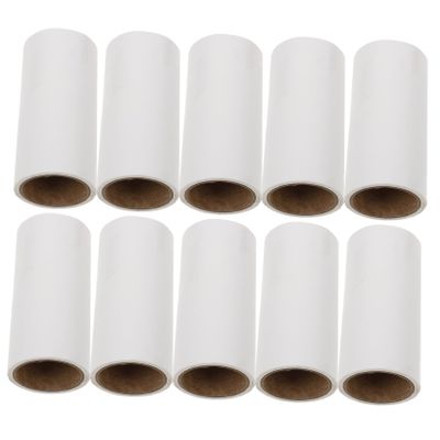 COLLBATH 10pcs Extra Sticky Lint Roller Refills Remover for Clothing Carpets and Furniture Portable Pet Hair Cleaning Tool