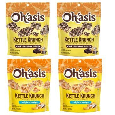 Anastasia Variety pack Coconut Cashew Crunch Original Recipe + Anastasia Coconut Cahsew Crunch & Dark Chocolate Coco bites 5oz, 4Pack