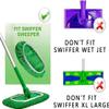 8 Pack Reusable Microfiber Mop Pads for Swiffer Sweeper - Wet & Dry Cleaning Cloths - Mop Head Replacement Washable Refills for Household Floors (8Pack Green) view 4