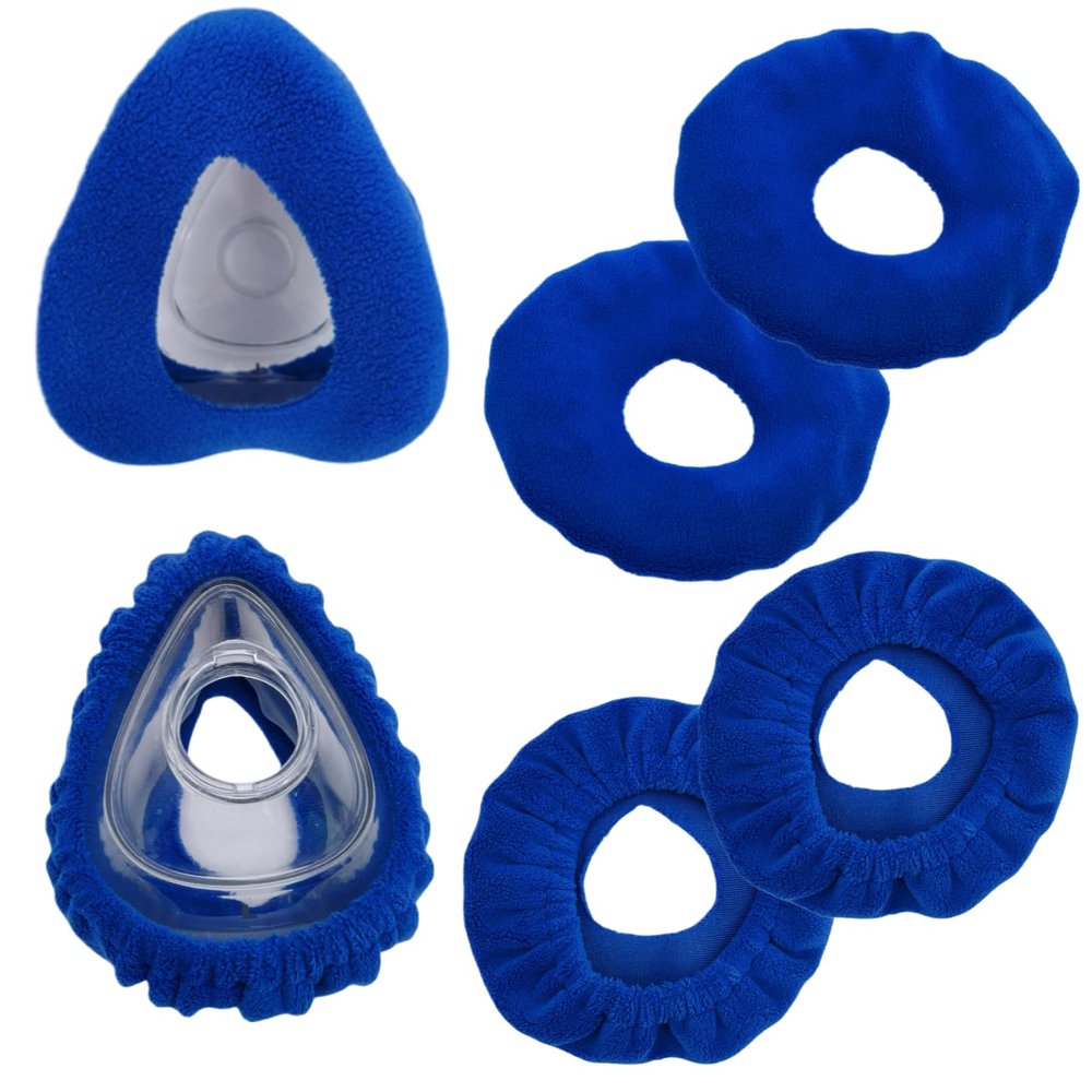 6 Pack Mask Liners Compatible with Small Size CPAP Full Face Mask,Comfort Reusable Cushion Mask Covers,Absorbs Facial Oils and Moisture Improve The Comfort of Wearing The Mask (Small Size)