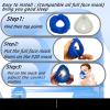 6 Pack Mask Liners Compatible with Small Size CPAP Full Face Mask,Comfort Reusable Cushion Mask Covers,Absorbs Facial Oils and Moisture Improve The Comfort of Wearing The Mask (Small Size) view 4