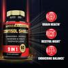 9in1 Cortisol Shield - Ashwagandha & Magnesium Glycinate, Rhodiola, Phosphatidylserine, L-Theanine, Licorice Root, St. John's Wort, Lions Mane - Mind & Mood, Restful Night Support - 60 Capsules view 3