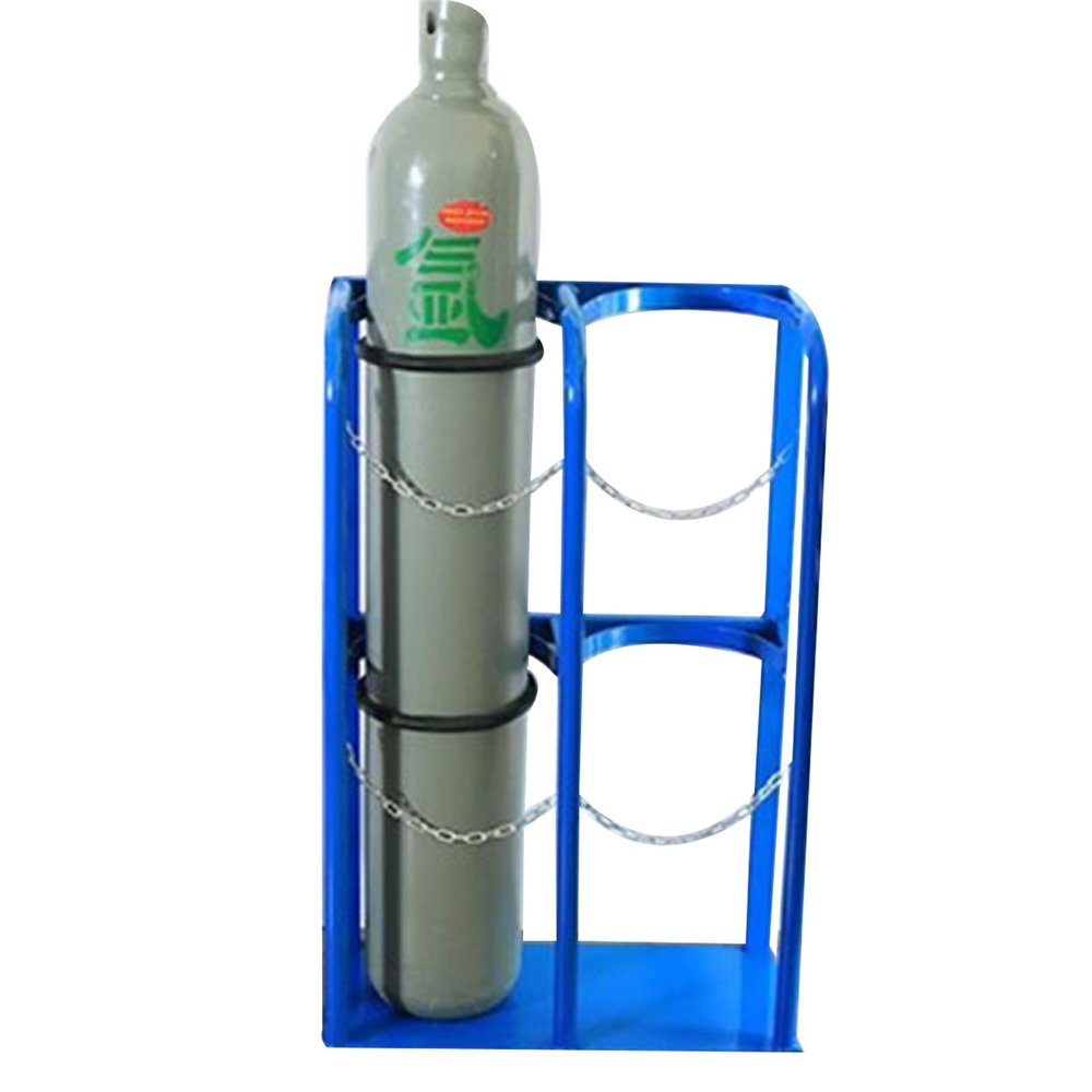 Oxygen Tank/ Cylinder Holder Rack Stand, Steel Heavy-Duty Oxygen Tank Carrier/ Gas Cylinder Fixed Shelf, Factory Workshop Garage Cylinder Tank Rack Base(# 27cm/10.6in-65x30x100cm/25.6x11.8x39.4in)