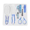 Baby Hair Brush, 6pcs Convenient Daily Baby Nail Clipper Scissors Hair Brush Comb Manicure Care Kit (Blue view 2