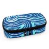 ASQVTIFE Dark Blue Striped Marble Insulin Cooler Travel Case Insulin Container Diabetic Insulin Cooler Insulated Cooling Bag Insulated Bags for Travel Insulated Zipper Pouch Cold Containers view 2