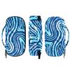 ASQVTIFE Dark Blue Striped Marble Insulin Cooler Travel Case Insulin Container Diabetic Insulin Cooler Insulated Cooling Bag Insulated Bags for Travel Insulated Zipper Pouch Cold Containers view 3