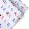 Cute Pastel Nutcracker Christmas Gift Wrap, Xmas Decoration Thick Wrapping Paper, Holiday Decor (Purple, 12 foot x 30 inch roll) view 1