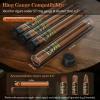 AWOTE Travel Cigar Humidor Case, Portable Cigar Bag with 4 Cigar Tubes, Leather Cigar Case Include Straight Cutter, V Cutter, Hole Puncher, Gift Set for Cigar Lovers, Lighter not included (Brown) view 4
