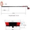 Window Cleaning Brush Equipment 3.6-11m Window Cleaner Kit Water Fed Pole/Hose Professional Glass Squeegee Window Cleaner Shower Squeegee with Pole view 4