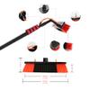 12ft/3.6m-36ft/10.8m Telescopic Rod Water Brush, Solar and Window Cleaning Pole with Brush/Water Powered Telescopic Brush Vent Cleaning System view 3