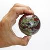 60mm Natural Dragon Blood Stone Sphere with Wood Stand Healing Crystal Ball Mineral Gemstone Divination Energy Chakra Sculpture Figurine for Fengshui view 4