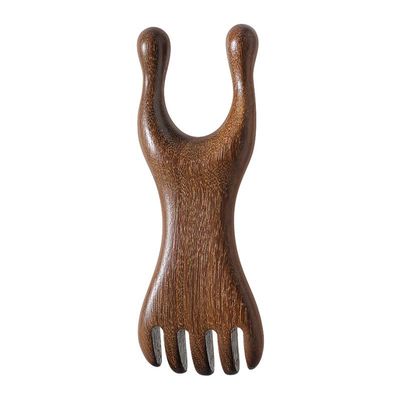 Generic Upgraded Rosewood Small Frog Massage Comb, Meridian Eye Comb, Nose Bridge Massager, Brown