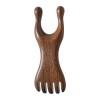 Generic Upgraded Rosewood Small Frog Massage Comb, Meridian Eye Comb, Nose Bridge Massager, Brown view 1
