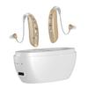 Rechargeable OTC Hearing Aid for Seniors and Adults with Mild to Moderate Hearing Loss, with Noise Cancellation and Adjustable Volume Control, with Charging Case view 1