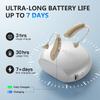 Rechargeable OTC Hearing Aid for Seniors and Adults with Mild to Moderate Hearing Loss, with Noise Cancellation and Adjustable Volume Control, with Charging Case view 4