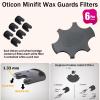 12 PcsMinifit Prowax Wax Guards Filters for Oticon Hearing Aids,Oticon Hearing Aids Replacement Parts Supplies Cleaning Kit Accessories view 3