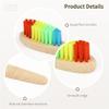 80 Pcs Soft, Charcoal Soft Resilient Bristles Bamboo Toothbrushes, Adults Toothbrushes for Soft Colorful Travel Use Daily Nylon view 3