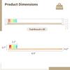 80 Pcs Soft, Charcoal Soft Resilient Bristles Bamboo Toothbrushes, Adults Toothbrushes for Soft Colorful Travel Use Daily Nylon view 4