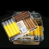 Dual Layer Cigar Humidor Box - Sealed, Temperature Humidity Control, Transparent for Easy Observation - Cedar Wood for Cigar Aging -Includes Hygrometer and 69% Humidification Packs - Large Capacity view 4