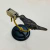 Pure Copper Bird Retro Desktop Kerosene Hand-Carved Lighter, Creative Bird Design, Refillable Adjustable Lighter, Suitable for Collection, Decoration and Gifts for Men and Women(Fuel Not Included)(Bla view 4