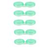 bepisof 5Pack Semitransparent Portable Mini Green Leak-proof Box Holder Contact Lens Case Kit for Home Travel/Daily Use view 1