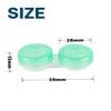 bepisof 5Pack Semitransparent Portable Mini Green Leak-proof Box Holder Contact Lens Case Kit for Home Travel/Daily Use view 2