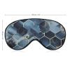 Sleep Mask Soft Comfortable Eye Mask with Adjustable Strap Eye Cover Blue Hexagons and DiamondsEye Shade for Men Women Work Travel view 2