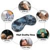 Sleep Mask Soft Comfortable Eye Mask with Adjustable Strap Eye Cover Blue Hexagons and DiamondsEye Shade for Men Women Work Travel view 4