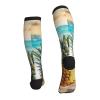 MHGDC Pineapples on the Summer Beach Printed Sports Compression Socks,Travel Wide Calf Graduated Support Socks for Women Mens 15-20mmHg view 3