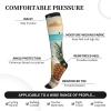 MHGDC Pineapples on the Summer Beach Printed Sports Compression Socks,Travel Wide Calf Graduated Support Socks for Women Mens 15-20mmHg view 4