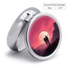 Emotional Imagery Pill Box Cute Round Pill Case Portable Medicine Tablet Vitamin Holder Organizer for Purse Pocket view 2