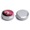 Emotional Imagery Pill Box Cute Round Pill Case Portable Medicine Tablet Vitamin Holder Organizer for Purse Pocket view 3