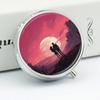 Emotional Imagery Pill Box Cute Round Pill Case Portable Medicine Tablet Vitamin Holder Organizer for Purse Pocket view 4