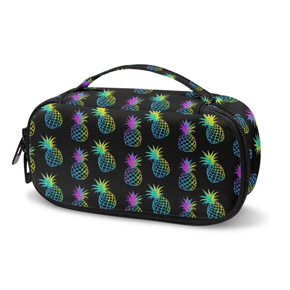 ASQVTIFE Colorful Pineapple Insulin Cooler Travel Case Cooler Bag Insulin Pen Cooler Travel Case Diabetes Case Diabetic Medication Insulated Cooling Bag for Insulin Pens and Diabetic Supplies Storage