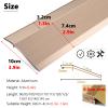 SUCHETA Metal Transition Strips for Laminate Flooring, Silver Wide 10cm Threshold Ramp Non Slip, Aluminium Reducer Carpet to Tile Edge Trim, Building view 2