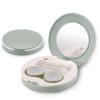 2 Pack Travel Contact Lens Case Kit, Portable Eye Contact Case with Mirror, Remover Tool, Tweezers & Solution Bottle, Lens Holder Box Container Storage for Outdoor Daily (Round, Green) view 1