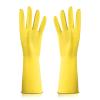 1 pair Reusable Household Gloves, Rubber Dishwashing gloves,Kitchen Cleaning, Working, Painting, Gardening, Pet Care (yellow, M) view 1