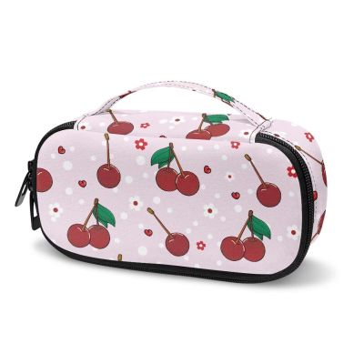 ASQVTIFE Cherries01 Insulin Cooler Travel Case Insulin Pen Cooling Case Handy Medication Insulated Diabetic Carrying Cooling Bag for Insulin Pen Glucose Meter and Diabetic Supplies