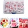 100Pcs Edible Flower Cupcake Decoration Glutinous Rice Paper Water Wedding Cake Birthday Party Baking Tray Cake Toppers Sakura Decor Cherry Blossom Decoration, Frosting, Icing and Decorations view 3