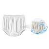 EEOST Adult Diaper Cover for Incontinence Noiseless Leak-Protection Underwear Plastic Pants Over Diapers Waterproof Rubber Pants (White, S(Men Size)) view 1